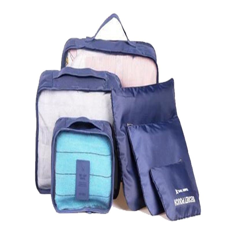 Set de organizadores de equipaje para viaje – 6 bolsas impermeables para maleta