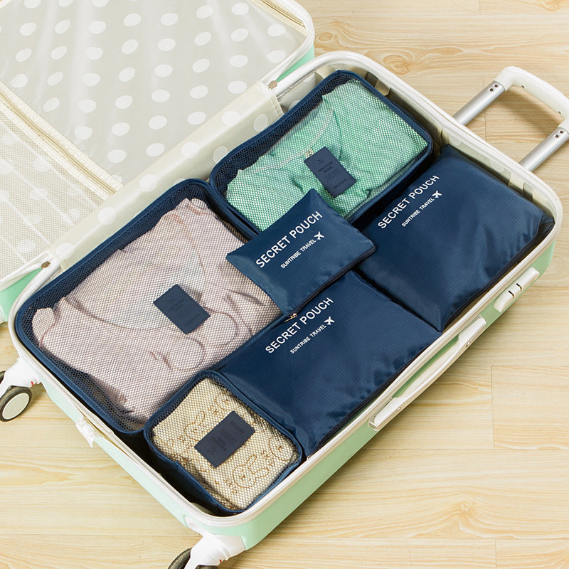 Set de organizadores de equipaje para viaje – 6 bolsas impermeables para maleta
